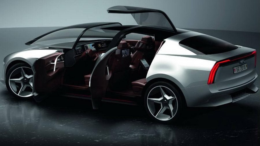Giugiaro Sybilla Sedan Proposes Front Canopy, Rear Gullwing Doors