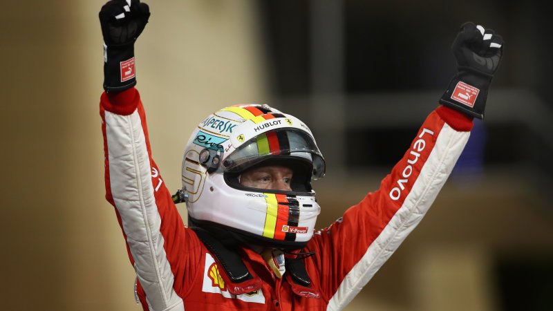 Vettel victorious over charging Bottas at Bahrain Grand Prix