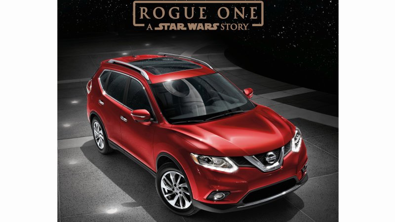 There's a Nissan Rogue promo tie-in with Rogue One: A Star Wars Story because of course