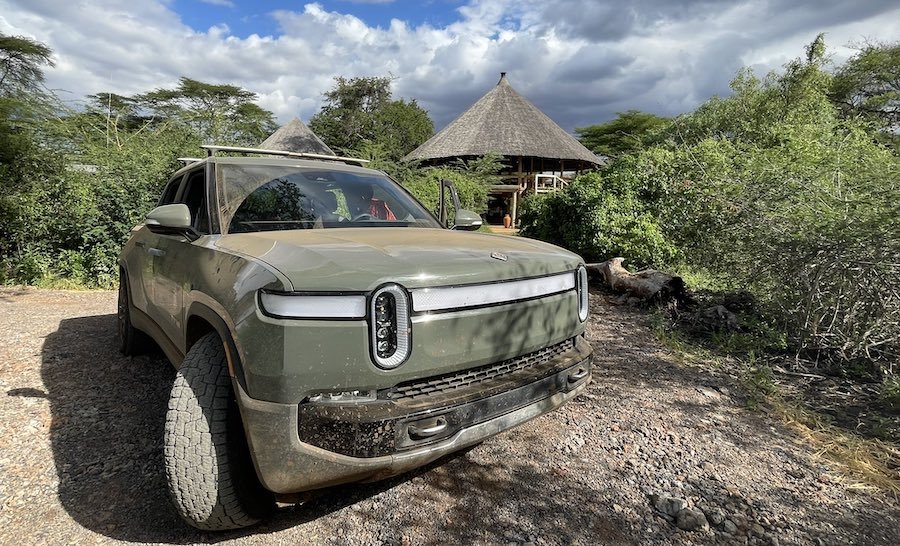 Another Rivian R1T Spotted in Kenya, This Time With a Maasai Behind the Wheel