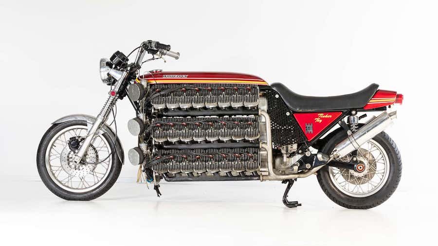 This Bonkers 48-Cylinder Kawasaki Just Sold For Over $114,400