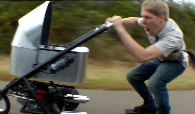 Will This Contraption Become The World's Fastest Baby Stroller?