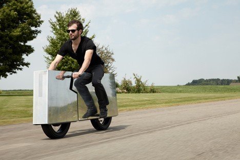 Artist creates invisible motorcycle called "Moto Undone"