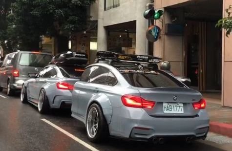 BMW "M4" Towing Matching "M4" Trailer Is a Glitch in the Matrix