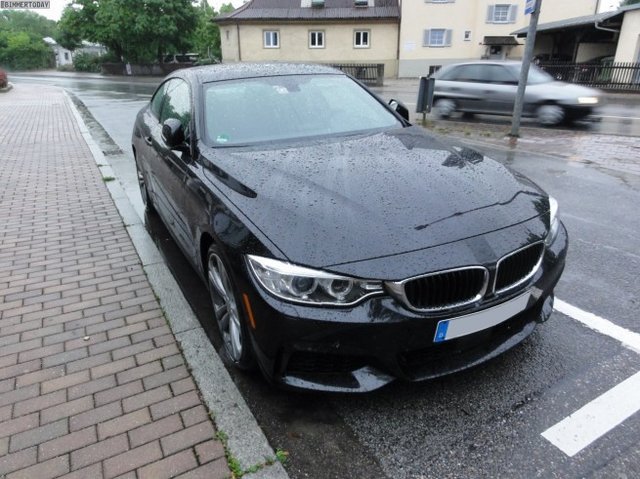 BMW 4 Series Coupe Caught Uncamouflaged