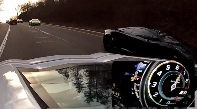 Watch a Twin-Turbo Lamborghini Gallardo Race an Aventador