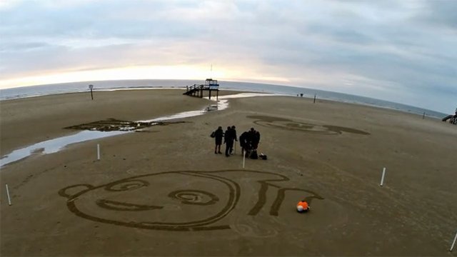 Disney's Beachbot Sand-Sketching Robot is one Bright Buggy