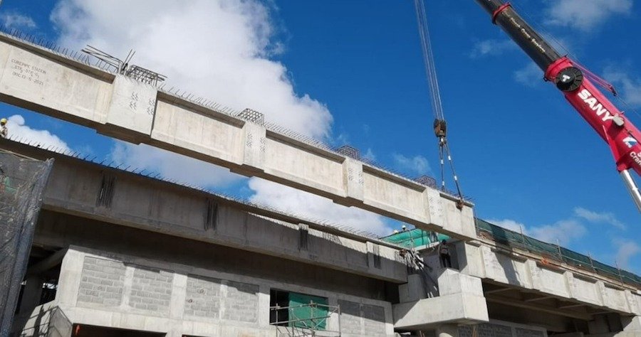 Curepipe Central Station construction
