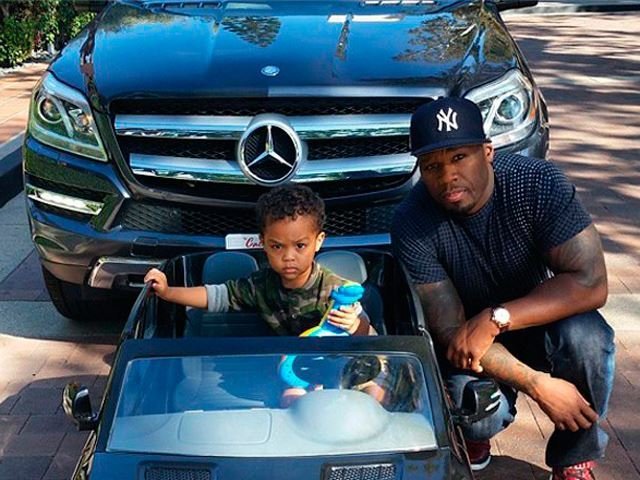 50 Cent Gets His 2-Year Old a Miniature Matching Mercedes