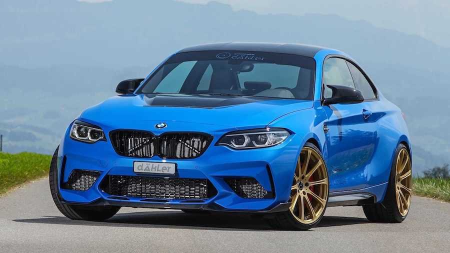 BMW M2 CS Tuned With Gold Wheels And Big Power Bump