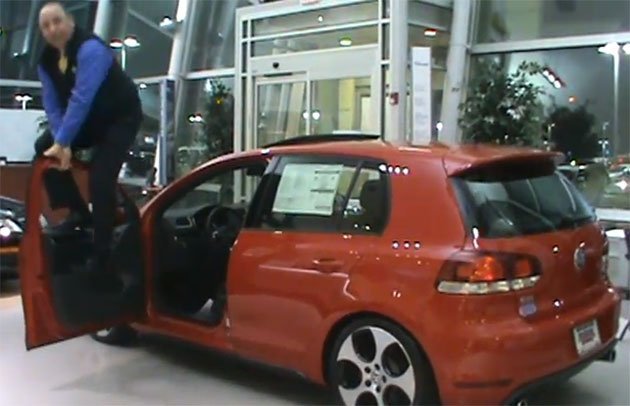 Forget kicking tires, VW dealer shows off GTI durability with enthusiasm