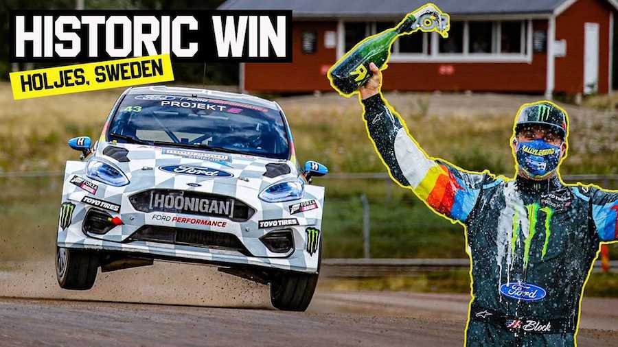 Watch Ken Block Win The First Ever Fully Electric Rallycross Race