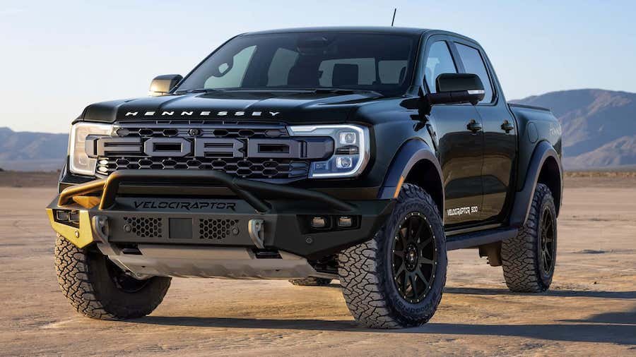 Hennessey VelociRaptor 500 Debuts As Tuned 2024 Ford Ranger Raptor With 500 HP