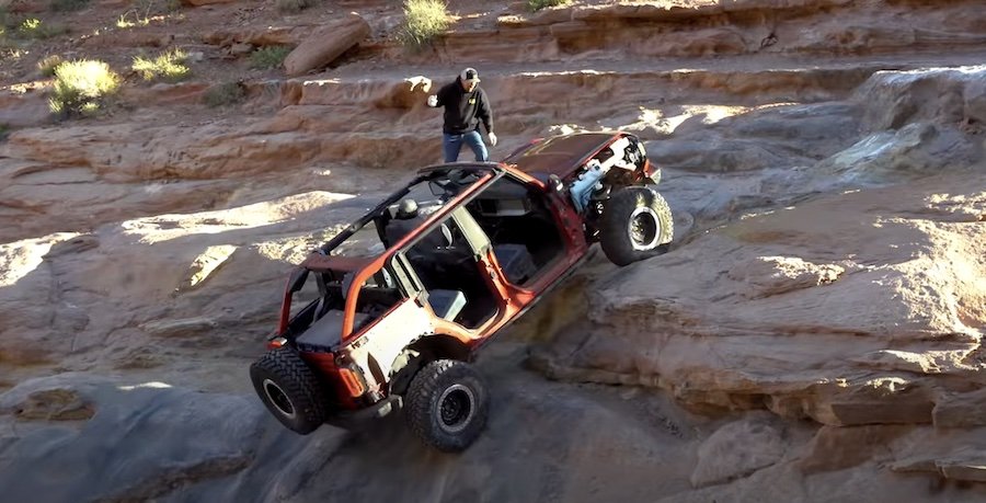 See Pro Drifter Conquer Moab's Worst In A Stock, Stripped Ford Bronco
