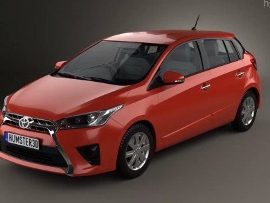 Global/European Toyota Yaris Facelift 3D Rendering