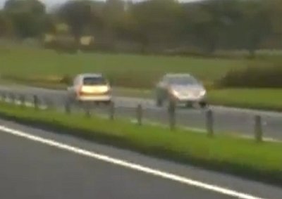 Video: Wrong Way for Freeway Racer