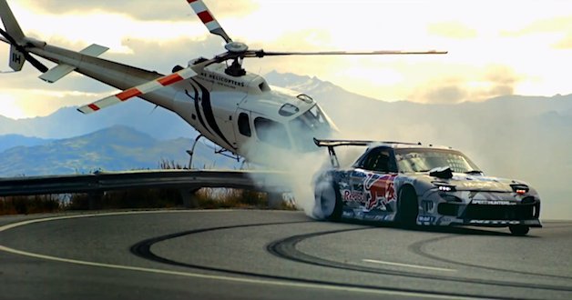 Red Bull RX-7 Goes Drift Crazy on New Zealand's Crown Range