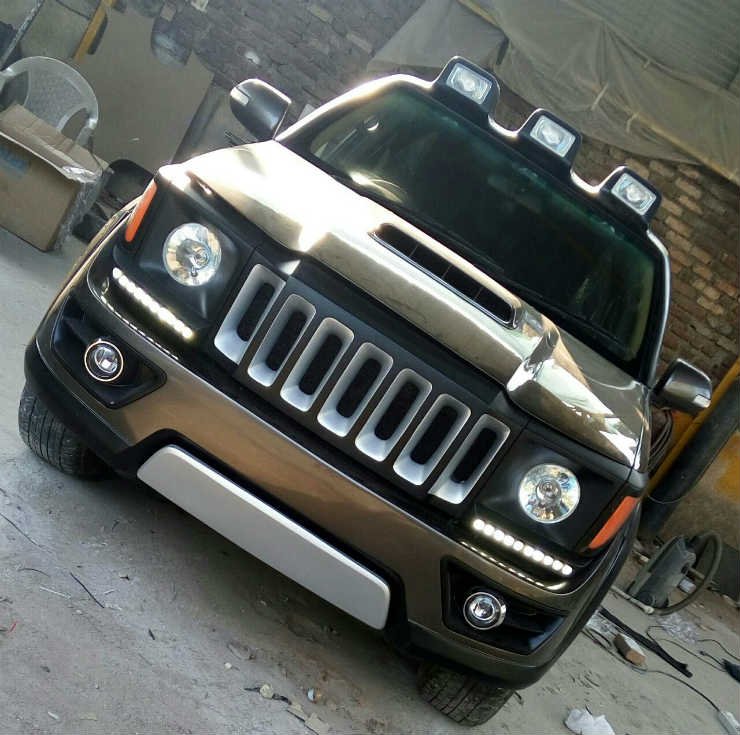 Toyota Fortuner modified to look like a Jeep Renegade