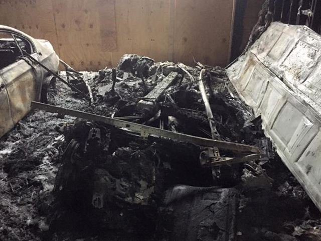 This Is What a BMW i3 Looks Like After Melting Away in a Garage Fire