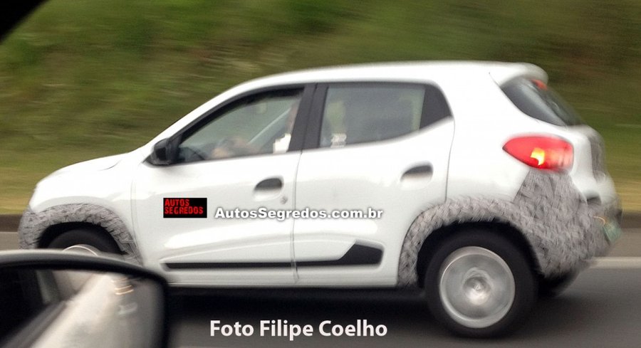Renault Kwid Photographed Nearly Undisguised In Brazil