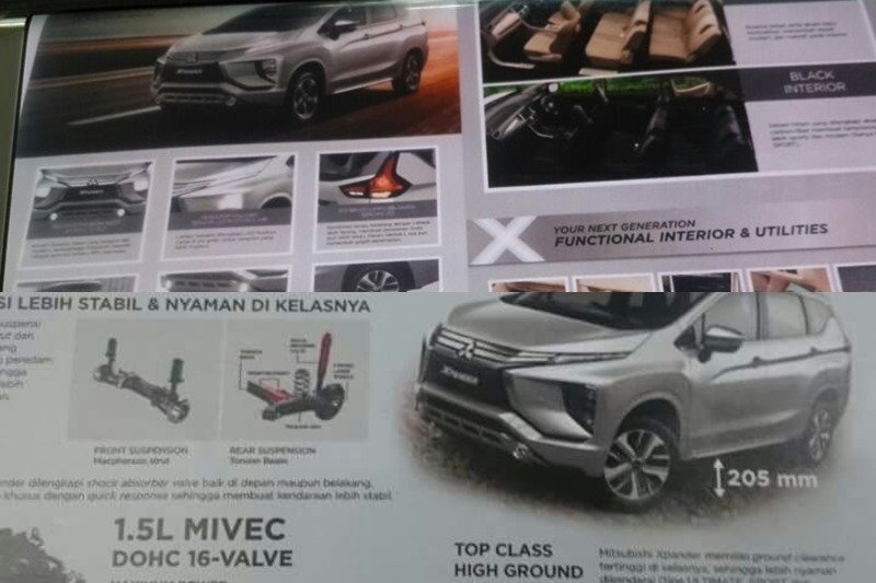 Mitsubishi Xpander brochure leaked
