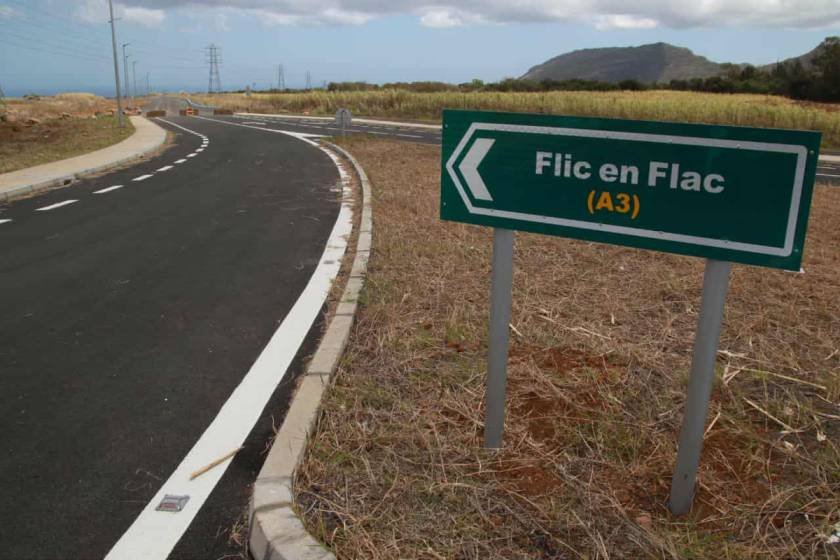 Travaux du bypass de Flic-en-Flac : Le tronçon « Avenue Crécerelle » remplace le tronçon « Avenue Radar »