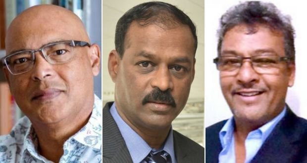 Alain Jeannot, Barlen Munusami et Manoj Rajkoomar