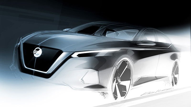 Nissan Altima previewed in design sketch before NYC reveal