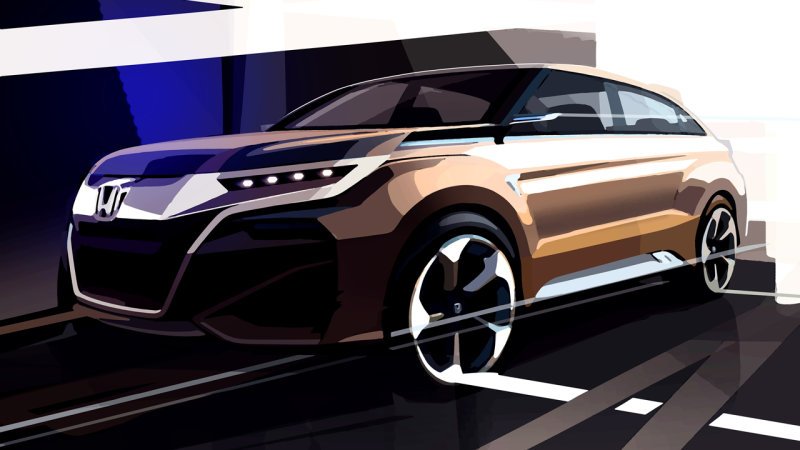 Honda Sketches Boxy Crossover Concept for Shanghai