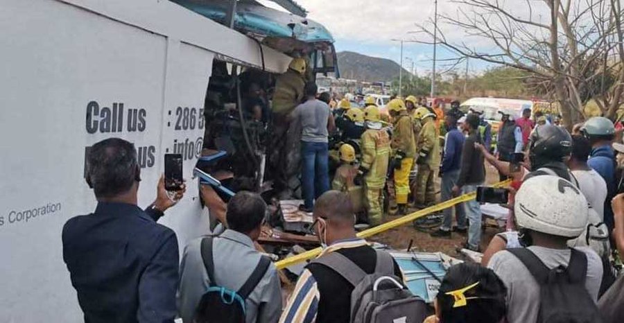 Pailles : Au moins 3 morts et plusieurs passagers d’un autobus blessés dans un grave accident