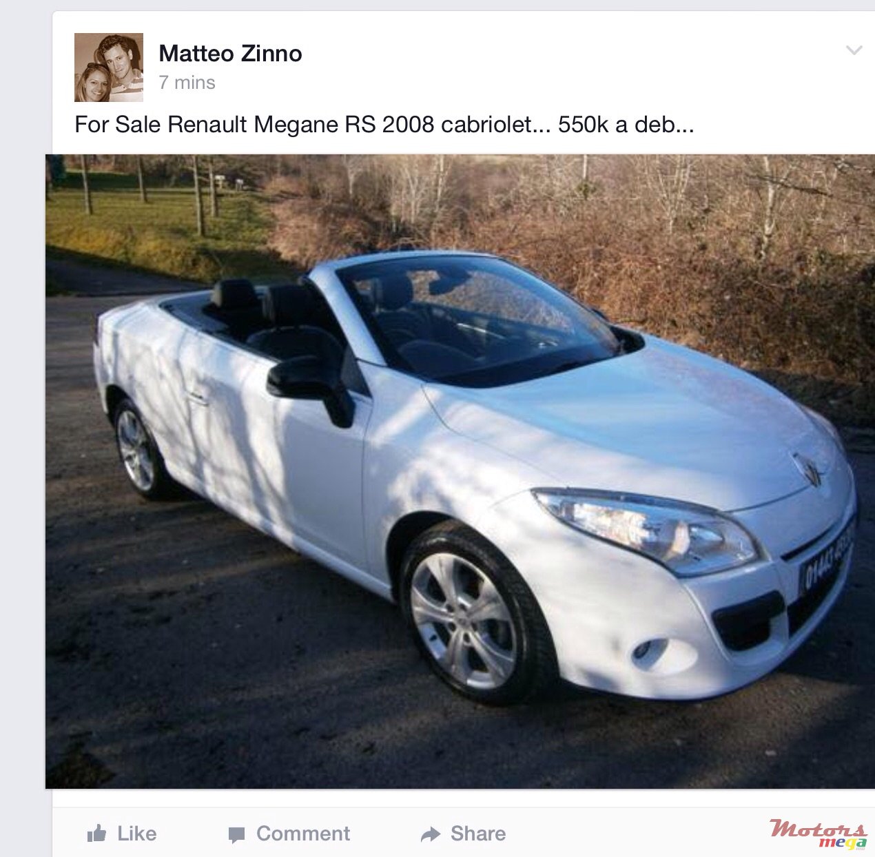 2008' Renault Megane RS Cabriolet, two exhaust photo #1