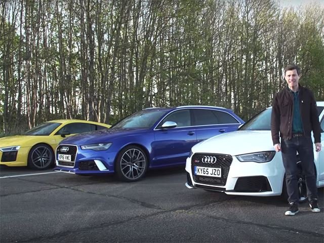 This Ultimate Drag Race Shows Off All Of Audi's Fastest Cars