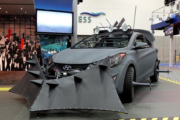Hyundai Elantra Coupe Zombie Survival Machine Makes Comic-Con Debut