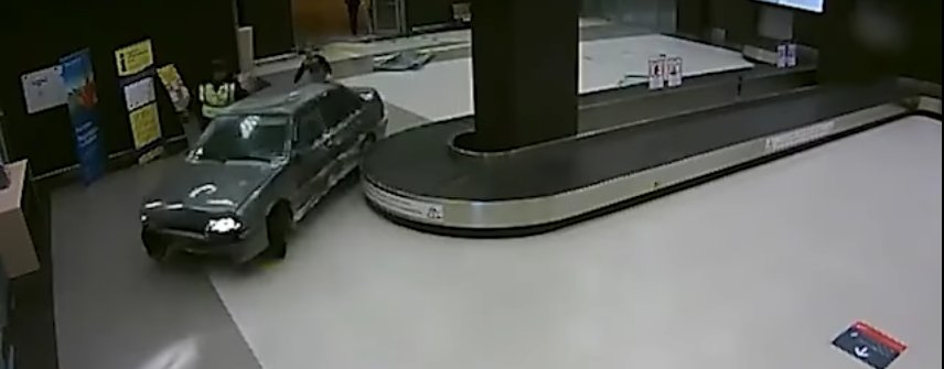 A Russian Driver Crashing Through An Airport Must Been Seen To Be Believed