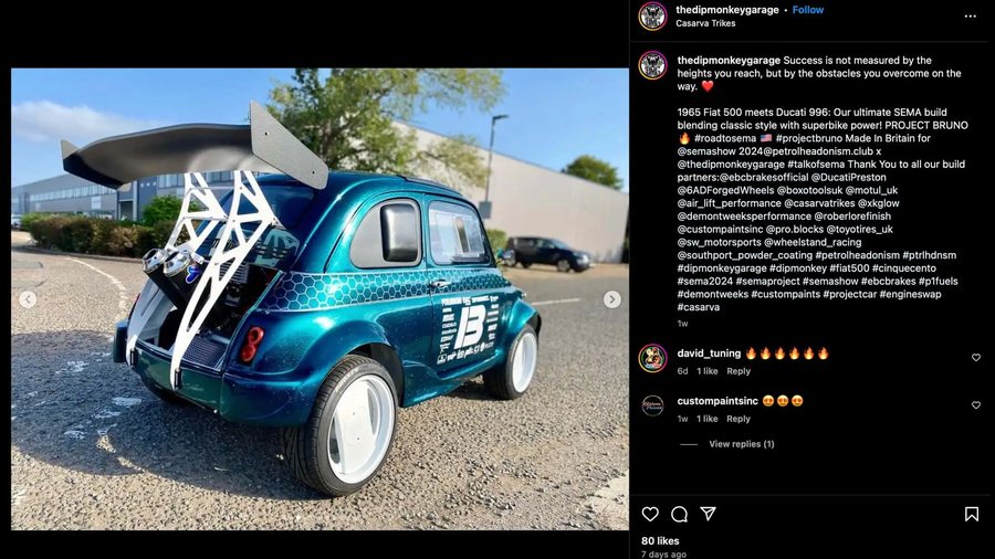 This Ducati-Powered Fiat 500 is Madness, Absolute Madness