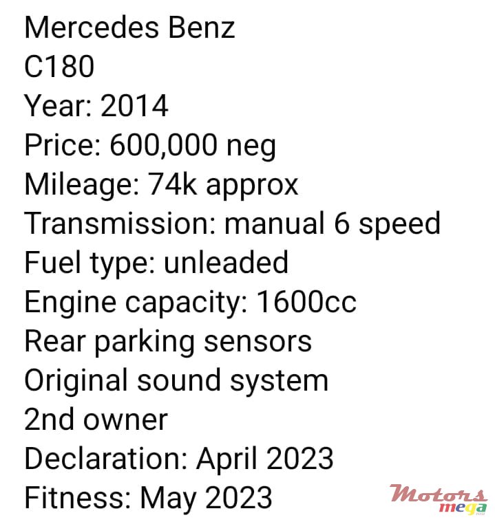 2014' Mercedes-Benz C-Class photo #5