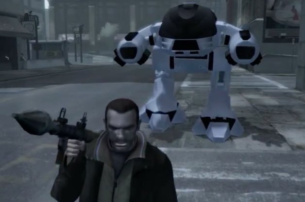 Just When You Thought Grand Theft Auto IV Couldn't Get Cooler... RoboCop Mod Happens