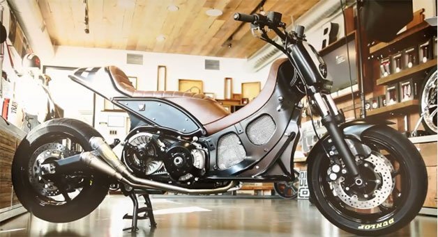 Roland Sands Builds Stretched Yamaha Scooter