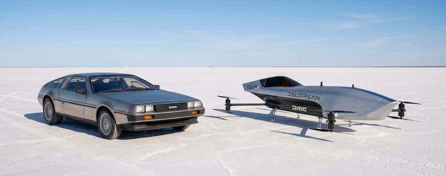 DeLorean Takes To The Skies With Electric Flying Car Racing Team