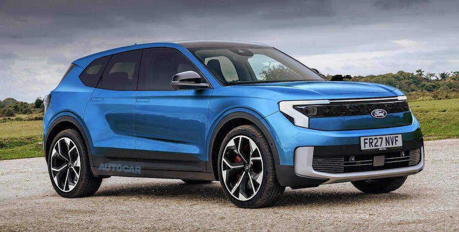 Ford SUV, render by Autocar
