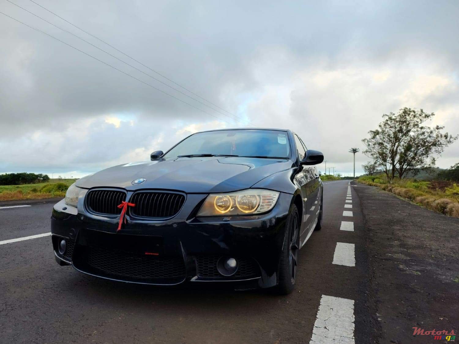 2011' BMW 320 E90 straight exhaust photo #1