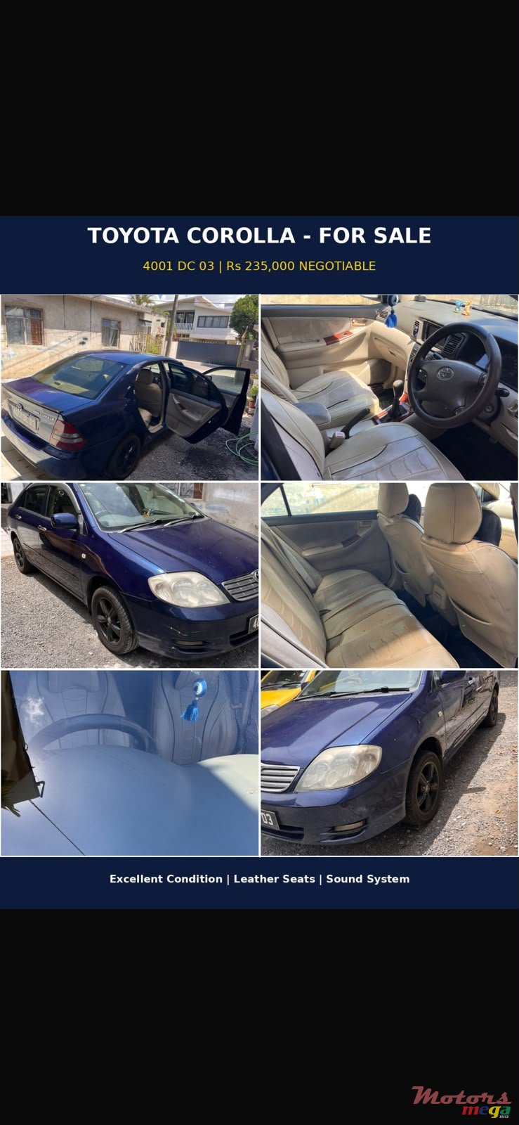 2003' Toyota Corolla NZE photo #1