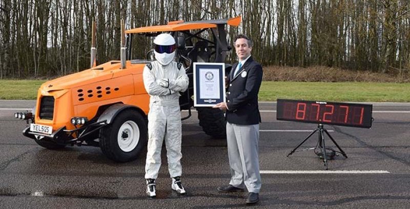 ‘Top Gear’ sets world record speed of 140 km/h — on a tractor