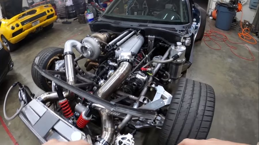 AWD Mazda RX-7 With Four-Rotor Engine Finally Drives, It’s Still Unfinished