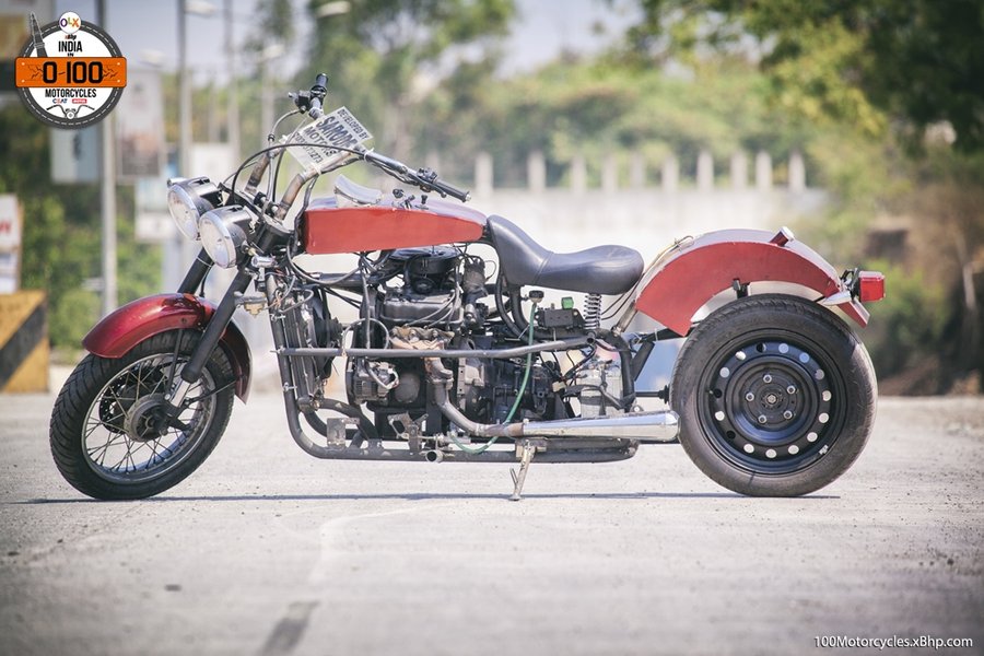 Puneite builds custom motorcycle using Maruti 800 parts