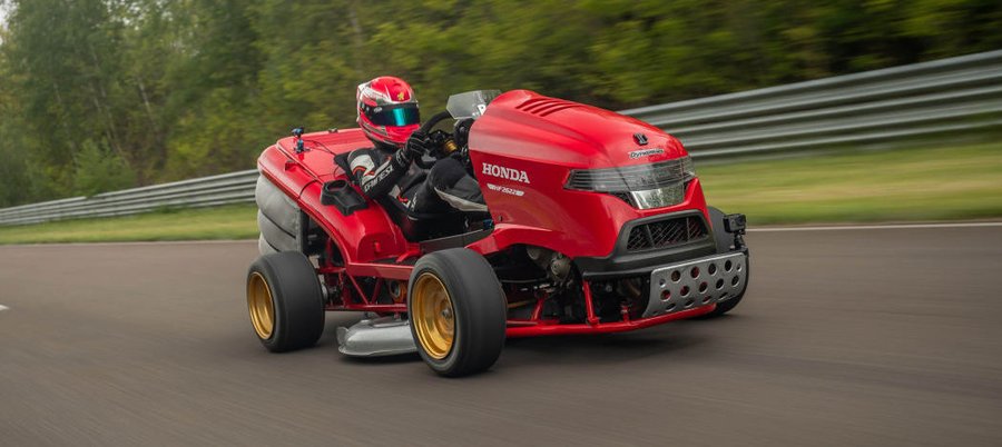 Watch Honda Mean Mower V2 hit 160 km/h in 6.29 seconds, top out at 241 km/h