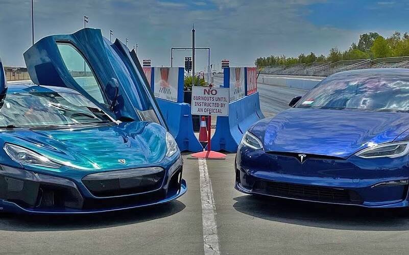 Rimac Nevera vs Tesla Model S Plaid, un duel électrisant