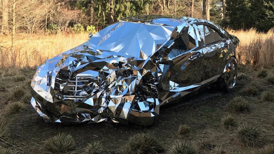 Crashed S-Class Made Of Mirrors Reflects Our Love Of Carnage
