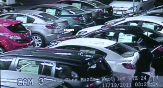 Sharp-Dressed Man Goes on Vehicle-Damaging Rampage at Mazda Dealer, CA, USA