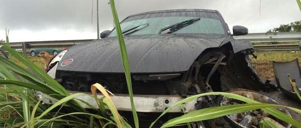 L’état de ce véhicule témoigne de l’impact de  l'accident survenu à Rose-Belle, vendredi 21 octobre.